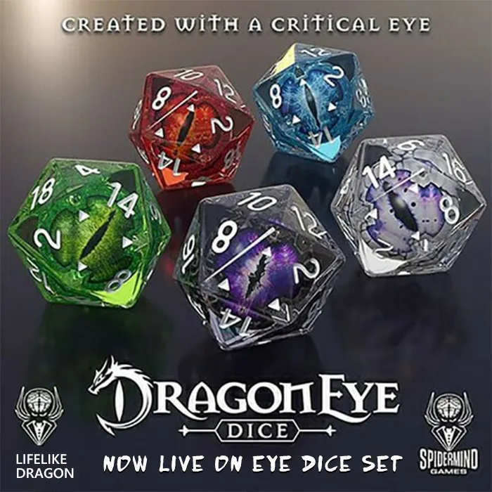 🔥Hot Sale  Lifelike Green Dragon Eye Dice