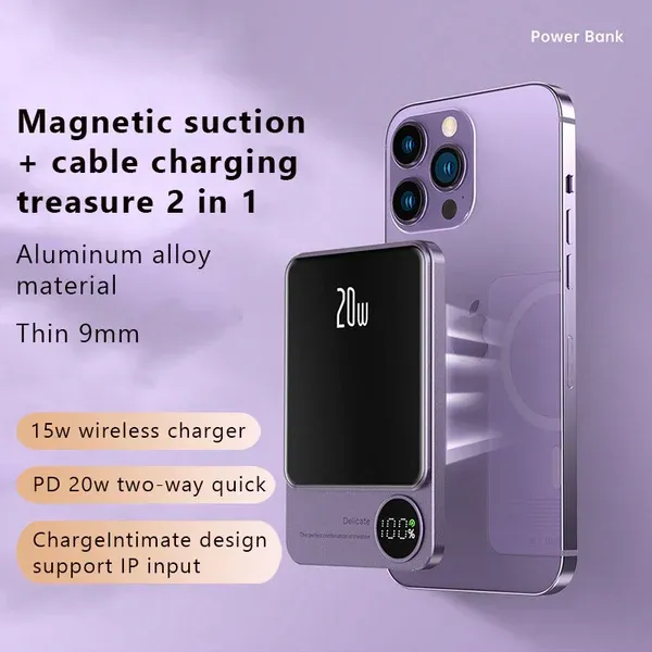 🔥Hot Sale  Macsafe Power bank Magnetic-(Buy 10000mAh save more)🎉
