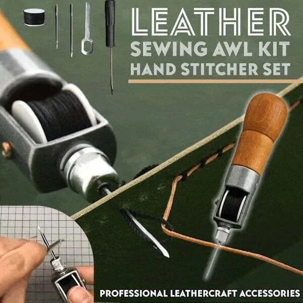 🔥Hot Sale  Leather Sewing Awl Kit Hand Stitcher Set